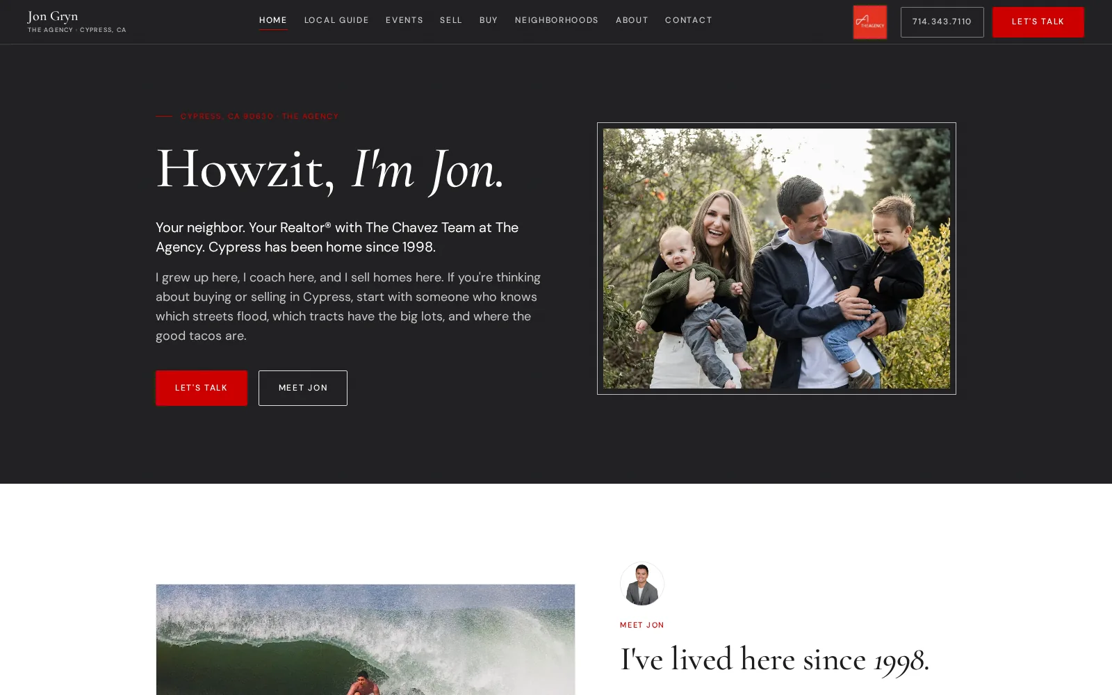 jongryn.com website by NinjaDev